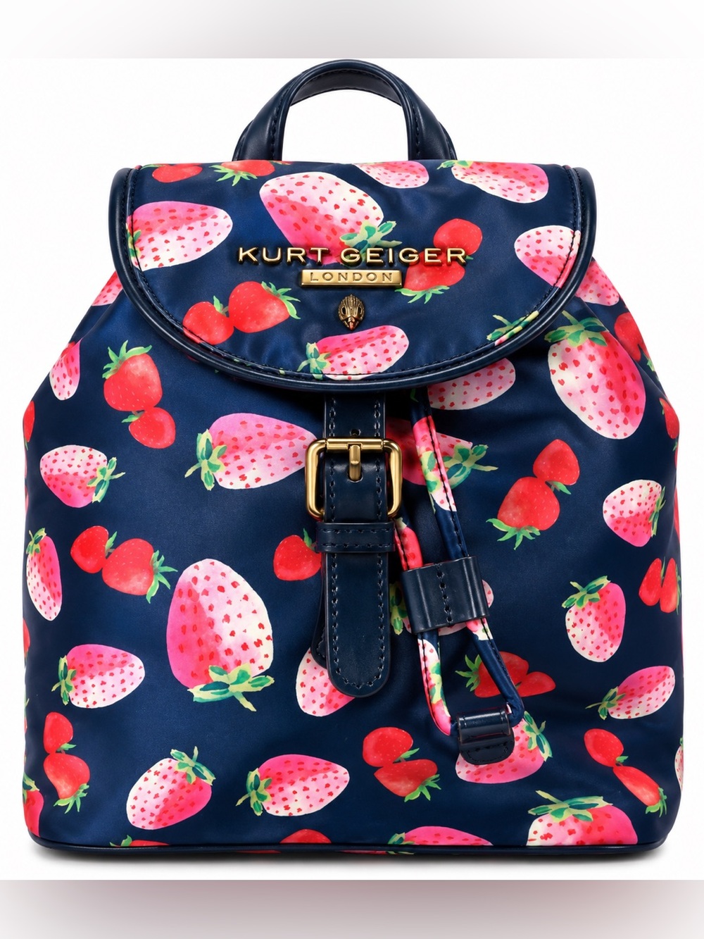 Kurt Geiger Navy Strawberry Backpack